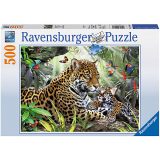 Ravensburger Puzzle 500 – Jaguar Nachwuchs