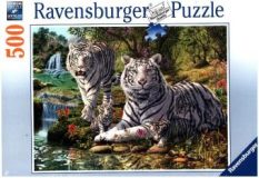 Ravensburger Puzzle 500 – Weiße Raubkatze